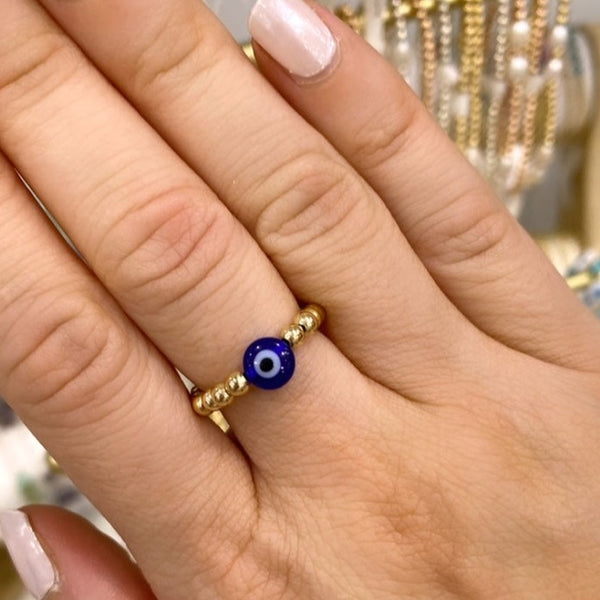 Load image into Gallery viewer, Evil Eye Ring