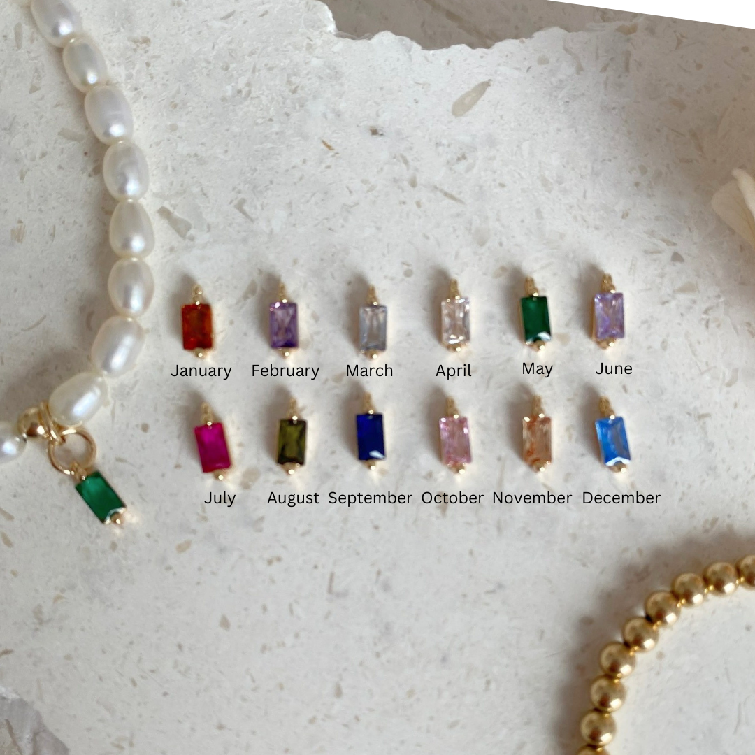 Birthstone Charm Ring