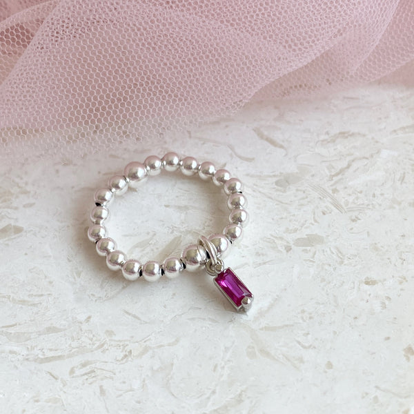 Load image into Gallery viewer, Birthstone Charm Ring
