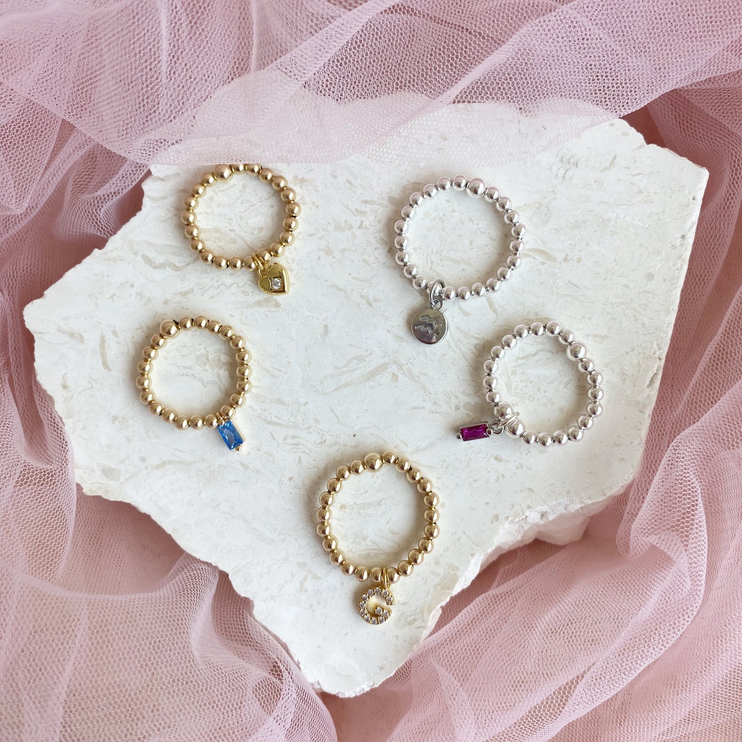 Zodiac Charm Ring
