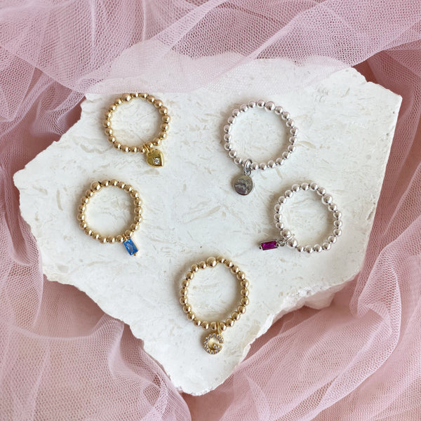 Load image into Gallery viewer, Birthstone Charm Ring
