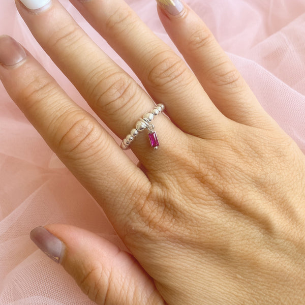 Load image into Gallery viewer, Birthstone Charm Ring
