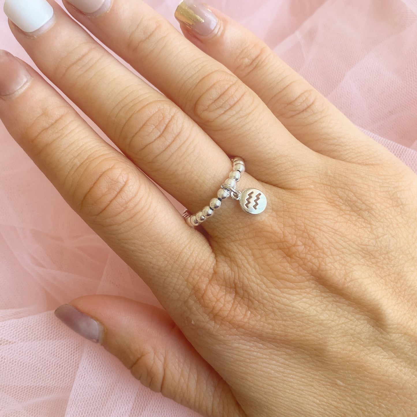 Zodiac Charm Ring